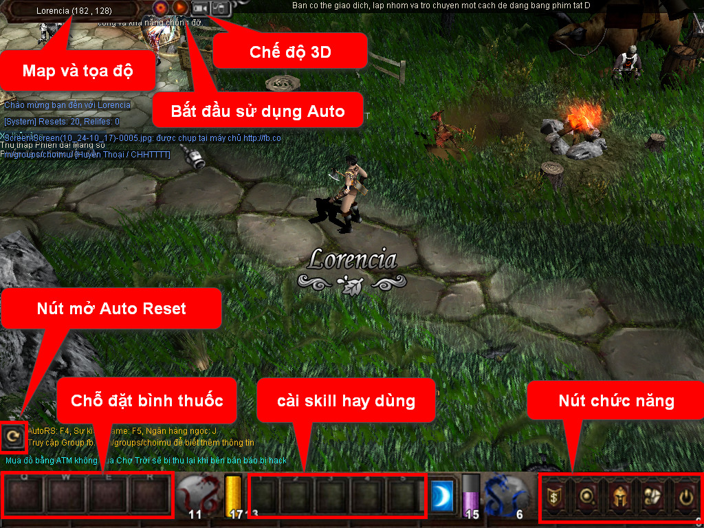 Chức năng chính của Game MU Chiến Thắng